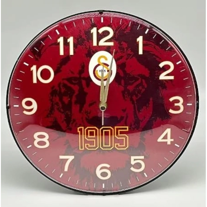 1905 Temalı Duvar Saati - Aslan Figürlü Şık Tasarım