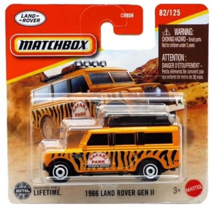 1966 Model Land Rover Tekli Araba, 1:64 Ölçeğinde