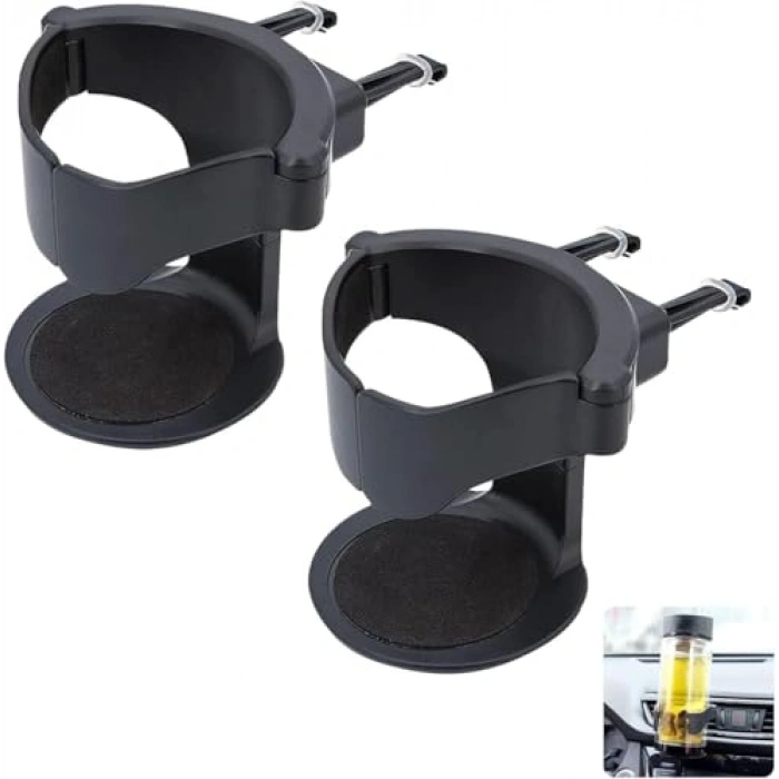 2 Adet Ayarlanabilir Bardak Tutucu, Araç Hava Menfezi Klipsli