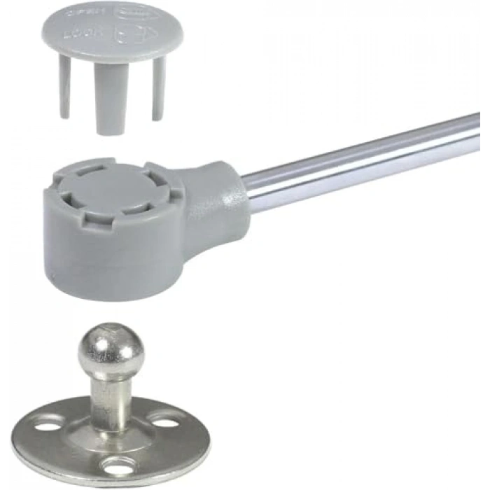 2 Adet Dolap Kapak Amortisörü, 100N 27cm