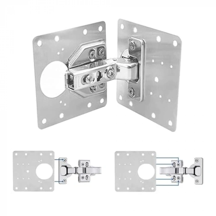 2 Adet Menteşe Onarım Braket Kiti, Paslanmaz Çelik