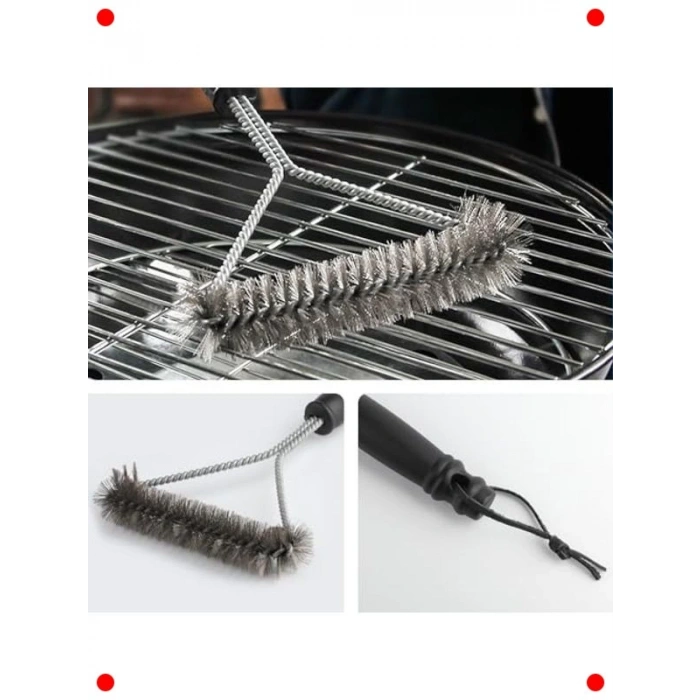 2 Adet Paslanmaz Çelik Izgara Fırçası, 30 cm