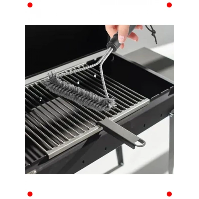 2 Adet Paslanmaz Çelik Izgara Fırçası, 30 cm