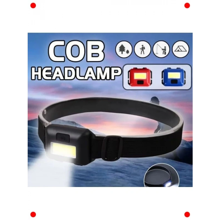 2 Adet Pilli Kafa Lambası Feneri (COB LED)