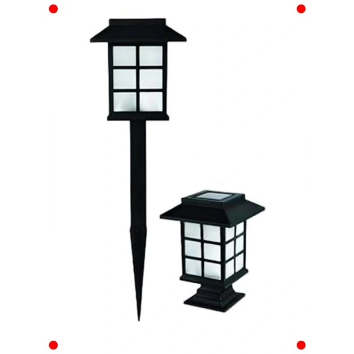 2 Adet Solar Bahçe Aydınlatması - Su Geçirmez LED