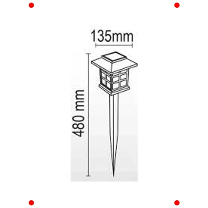 2 Adet Solar Bahçe Aydınlatması - Su Geçirmez LED