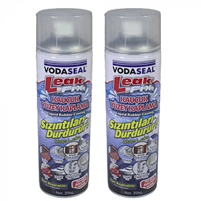 2 Adet Su Geçirmez Leak Fix Sprey, 396 Gr Şeffaf