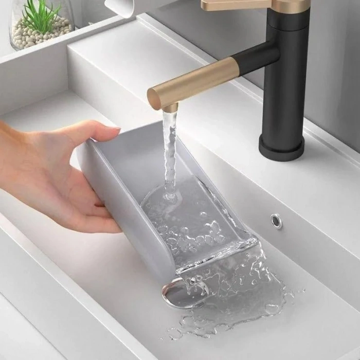 2 Adet Su Hazneli Katı Sabunluk Seti, Banyo ve Mutfak İçin