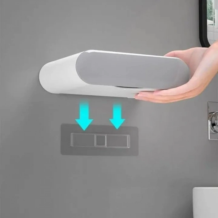 2 Adet Su Hazneli Katı Sabunluk Seti, Banyo ve Mutfak İçin