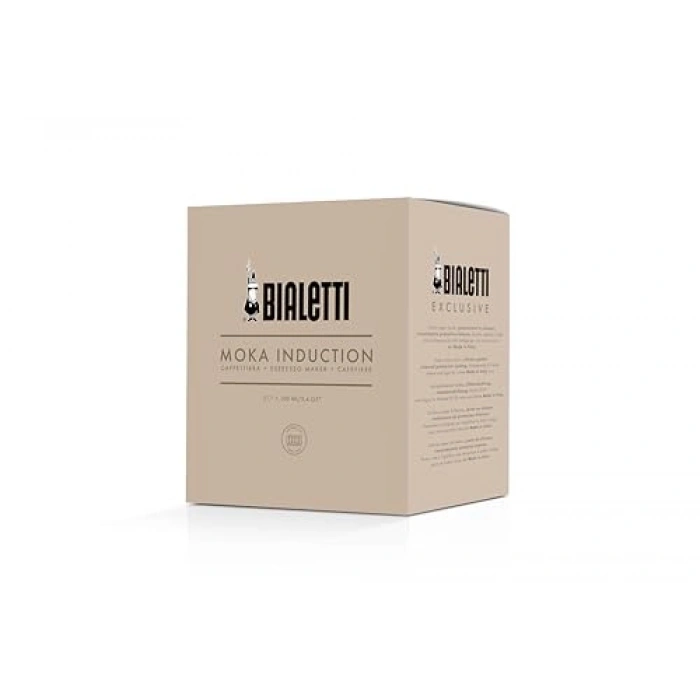 2 cups ocak üstü espresso pişirici, 100 ml kapasiteli, alüminyum gövde