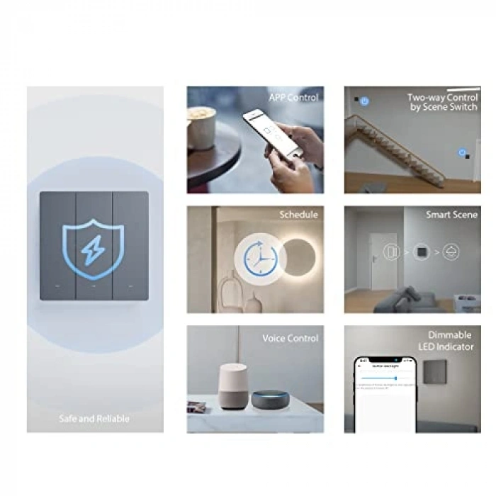 2 kanallı akıllı duvar anahtarı