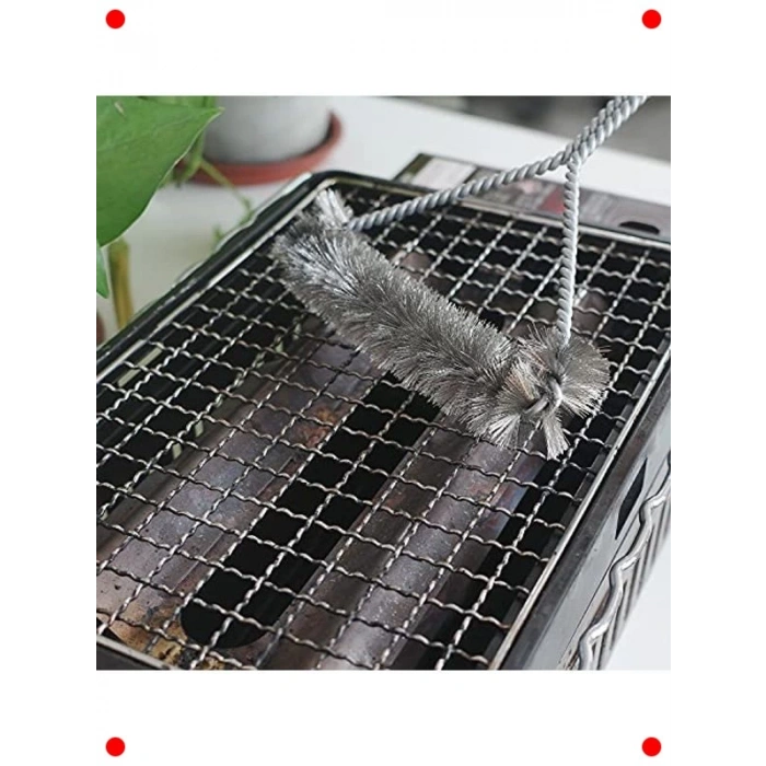 2li Barbekü Izgara Temizleyici Fırça & Kazıyıcı Seti