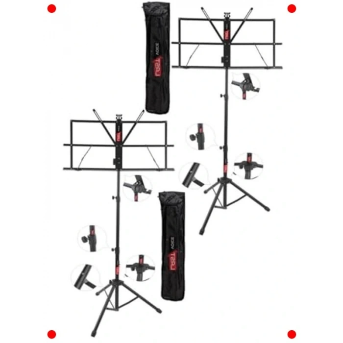 2li Klanabilir Nota Sehpası Seti - Taşıma Çantalı