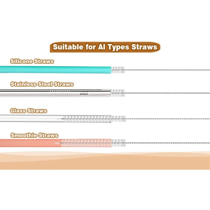 2li Paslanmaz Çelik Pipet ve Boru Tezleme Fırçası Seti