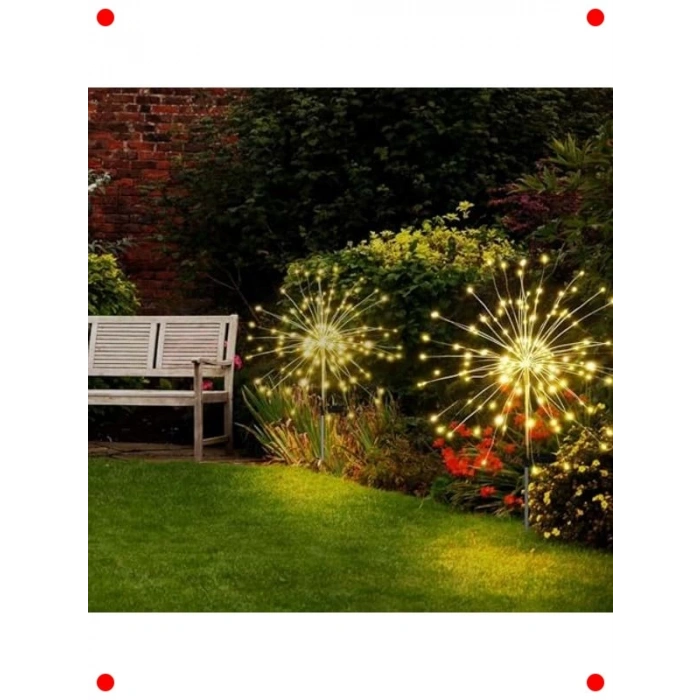 2li Solar Kazıklı Bahçe Aydınlatması 50 Tel