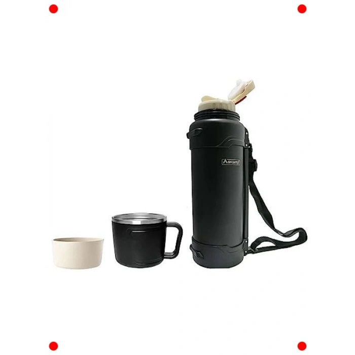 2 Litre Çift Yalıtımlı Çelik Termos - Kamp ve Doğa Sporları