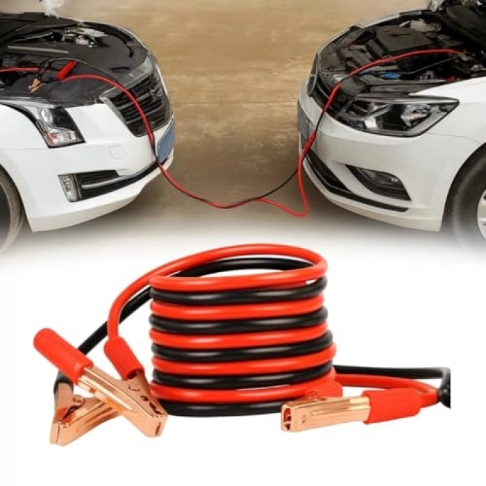 2 Metre Kalın Bakır Telli Akü Takviye Kablosu, 400 Amper