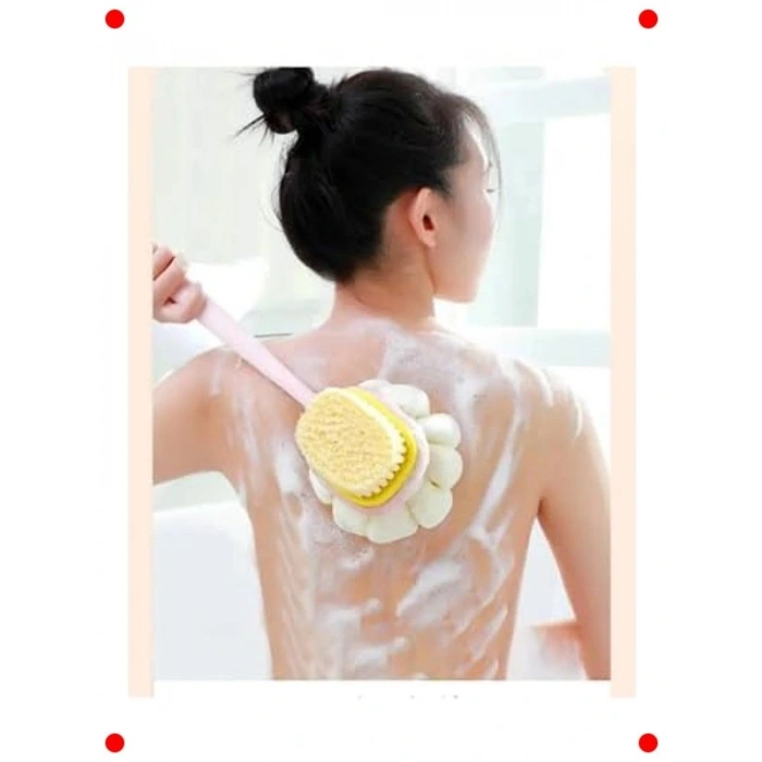 2si 1 Arada Uzun Saplı Çift Yönlü Banyo Fırçası