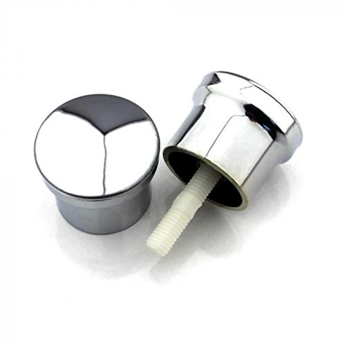 2 Takım Çift Kapaklı Duşakabin Kulpu - Krom Kaplama