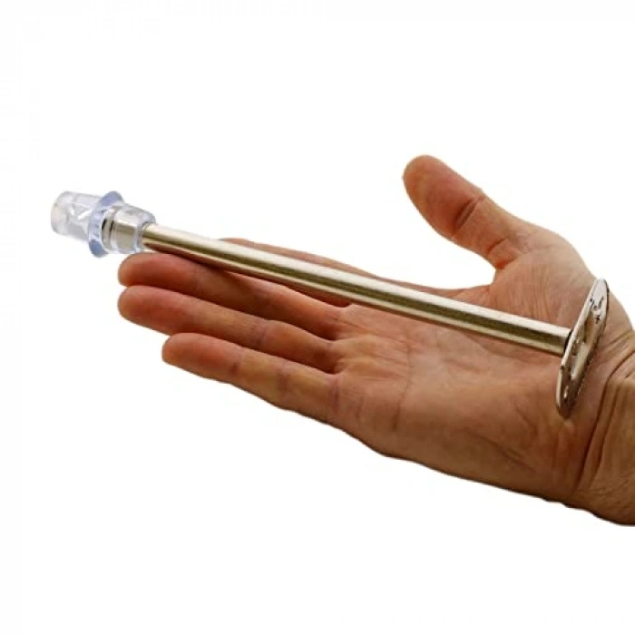 20 cm Metal Vidalı Kapı Stoperi, Krom Kaplama