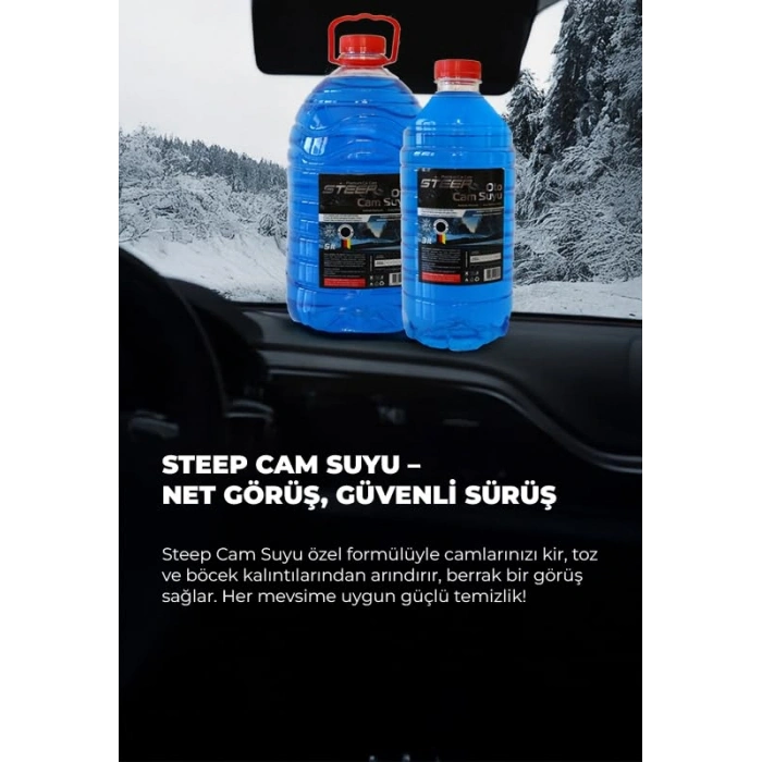 -20 Derece Antifriz İçeren Oto Cam Suyu, 5 Litrelik Kapasite