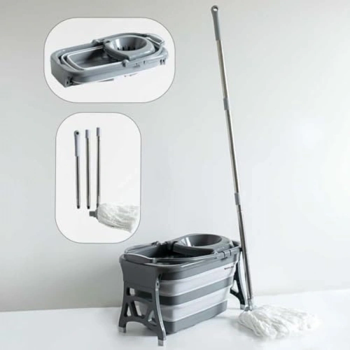 20 Litre Kapasiteli Katlanabilir Mop ve Kova Seti, Ev Tipi