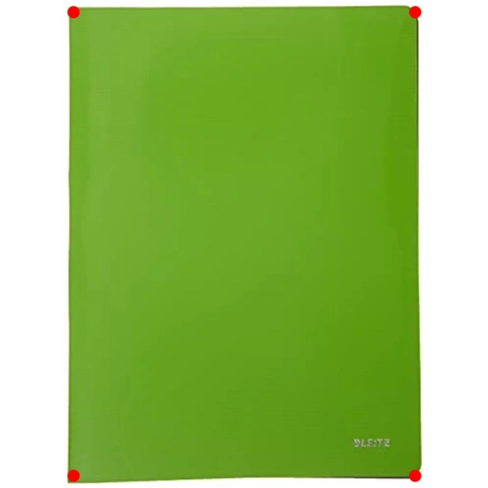 20 Şeffaf Poşetli Sunum Dosyası Açık Yeşil
