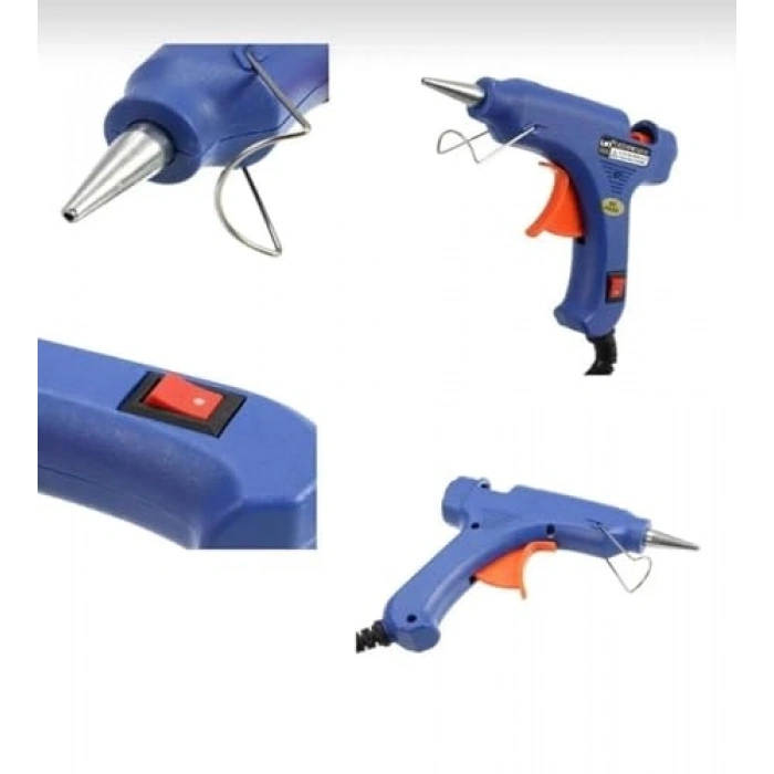 20 Watt İnce Silikon Tabancası, 10 Adet İnce Silikon ile Hediye