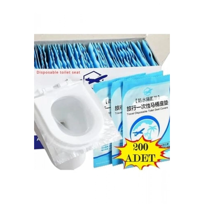 200 Adet Tek Kullanımlık Klozet Örtüsü, Pratik Dispenser ile