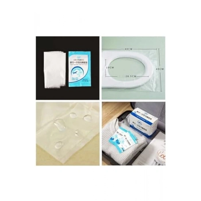200 Adet Tek Kullanımlık Klozet Örtüsü, Pratik Dispenser ile