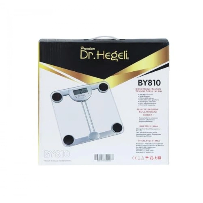 200 kg Kapasiteli Dijital Banyo Baskülü, LCD Ekranlı