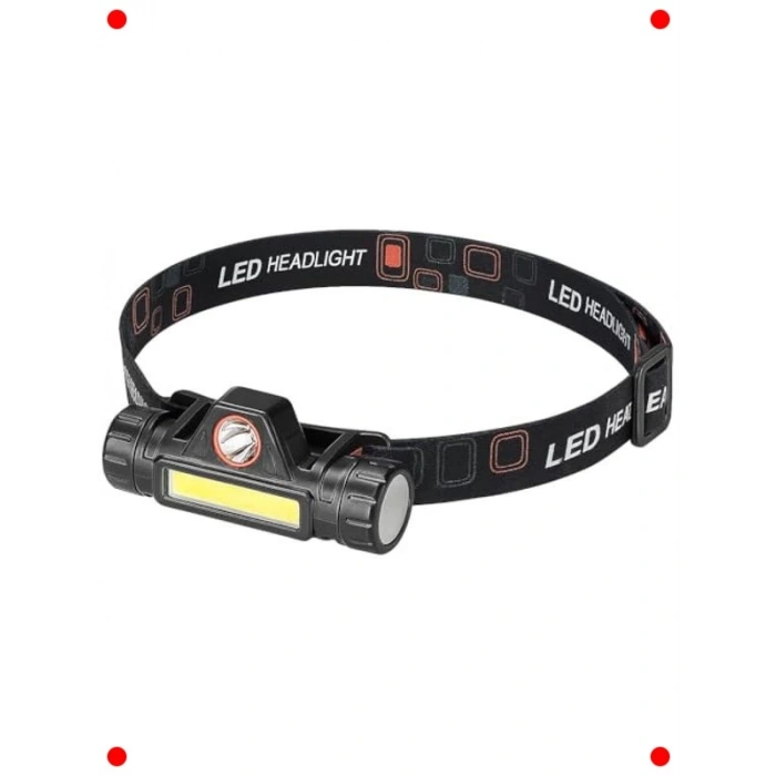 200 Lümen USB Şarjlı Su Geçirmez LED Kafa Feneri