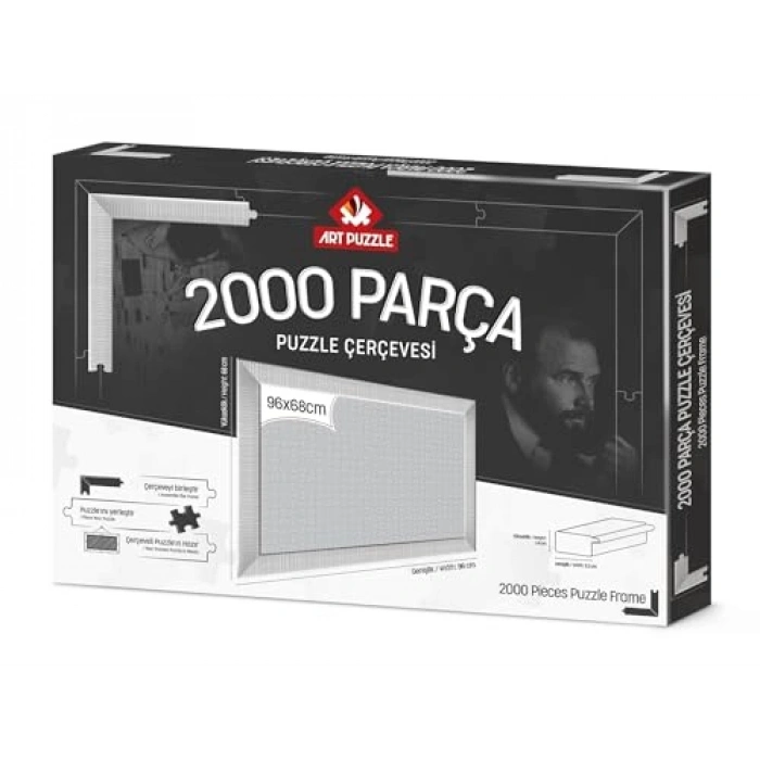2000 Parça Beyaz Demonte Bulmaca Çerçevesi ile Zeka Oyunları