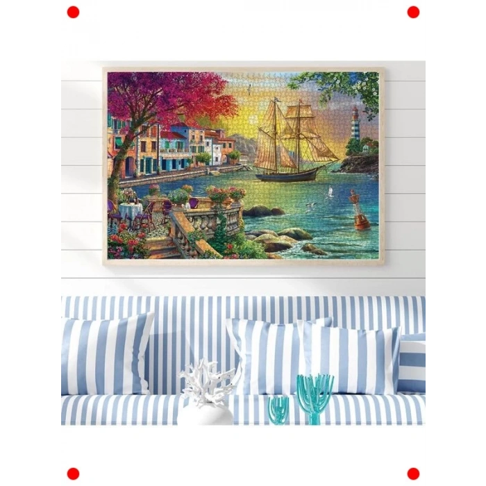 2000 Parça Günbatımı Manzaralı Yapboz