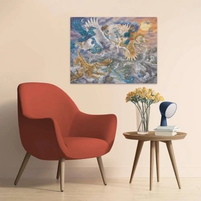 2000 Parça Kanatlı At Yapbozu ile Renkli Bir Dünya