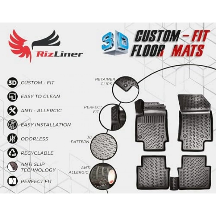 2012-2016 Honda Civic Sedan Uyumlu 3D Paspas