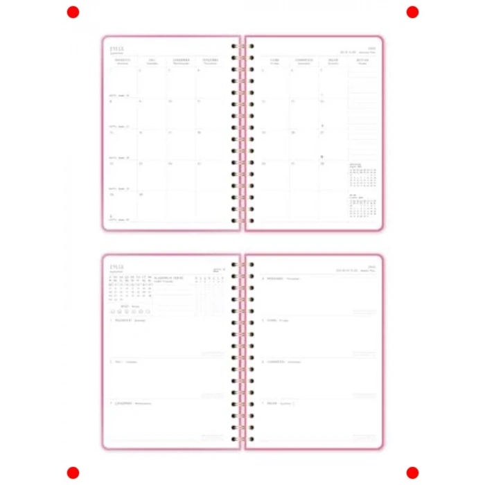 2025-2026 A5 Spiralli 16 Aylık Akademik Planlayıcı