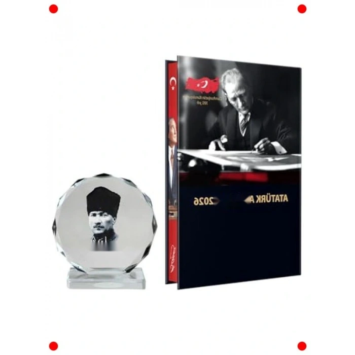 2026 Ciltli Ajanda, Kristal Portre Hediyeli