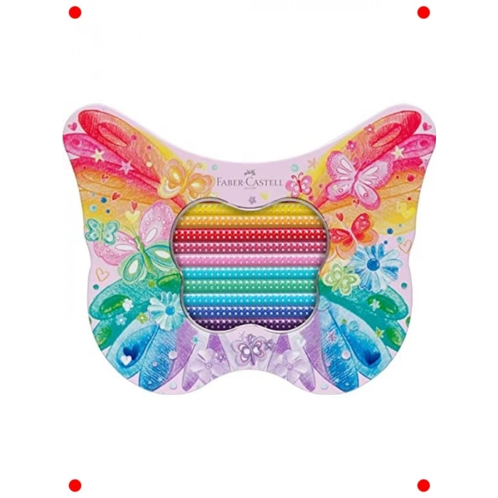 20’li Efektli Pastel Boya Kalemi, Kelebek Kutu