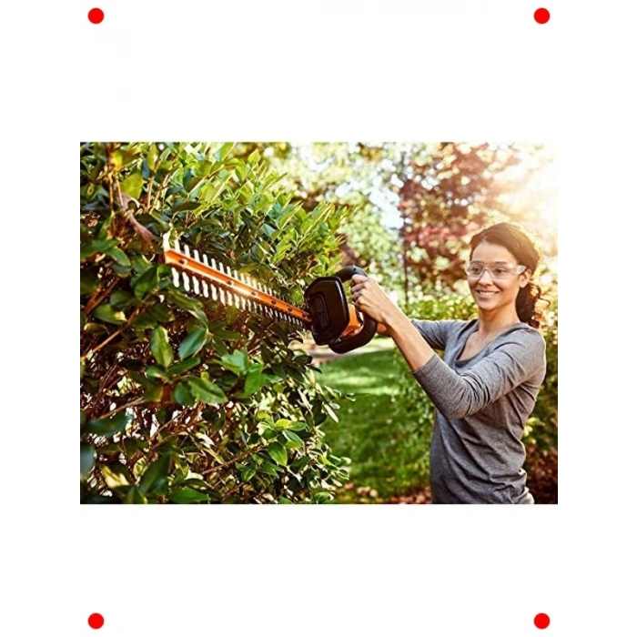 20V 61cm Profesyonel Akülü Çit Budama Makinesi