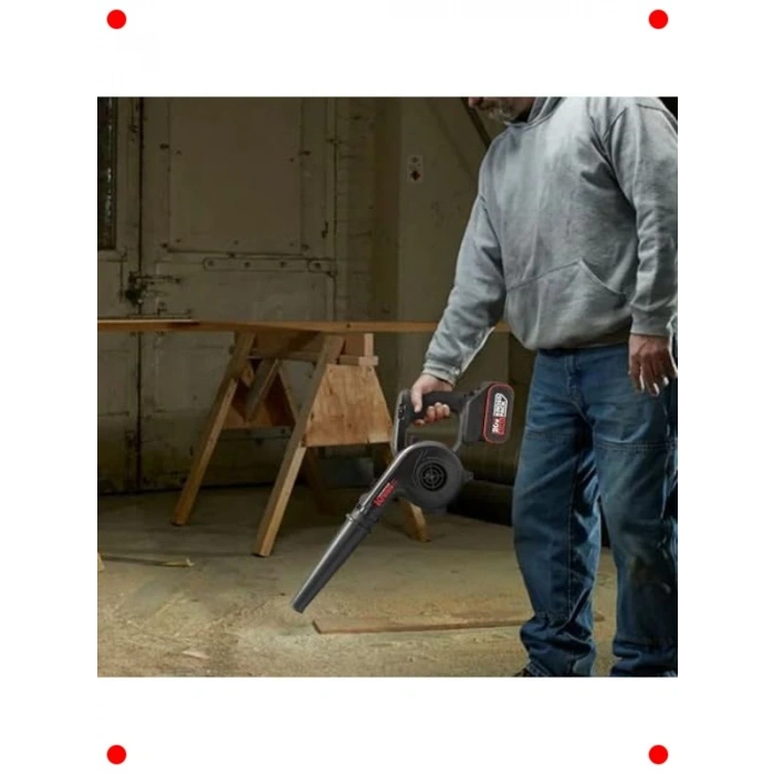 20V Profesyonel Devir Ayarlı Üfleyici + 5 Aksesuar