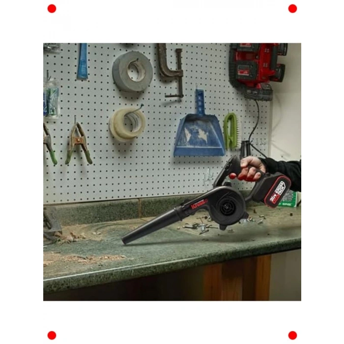 20V Profesyonel Devir Ayarlı Üfleyici + 5 Aksesuar