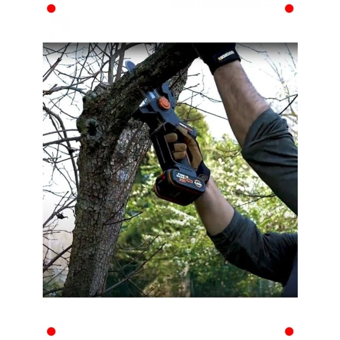 20V Şarjlı Kömürsüz Mini Zincirli Testere 12 cm