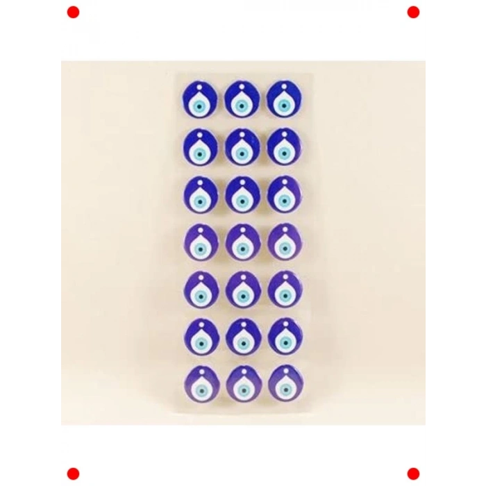 21 Adet Nazar Boncuğu Sticker Seti