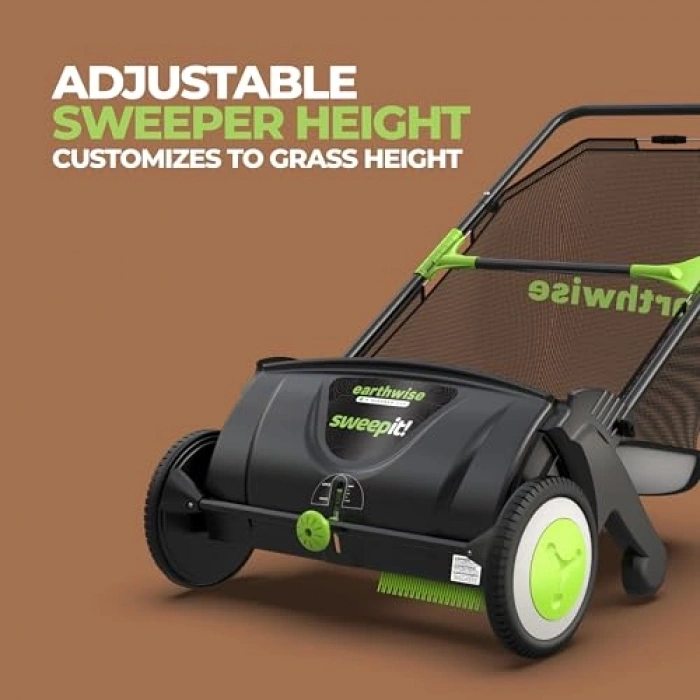 21 İnç Yaprak ve Çim İtme Süpürgesi, Siyah