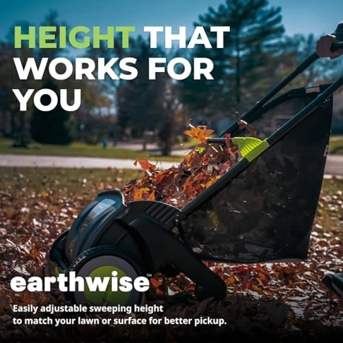 21 İnç Yaprak ve Çim İtme Süpürgesi, Siyah