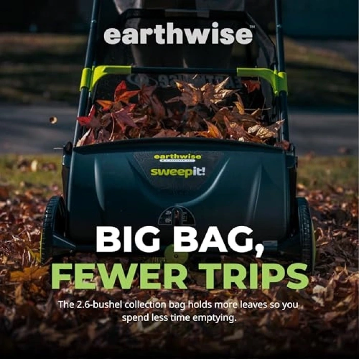 21 İnç Yaprak ve Çim İtme Süpürgesi, Siyah