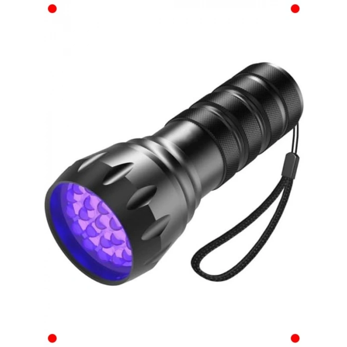 21 LED Ultraviyole UV El Feneri (395nm)
