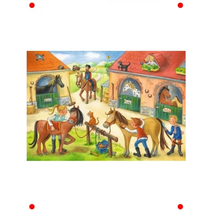 212 Parça Ahır Temalı Çocuk Yapbozu