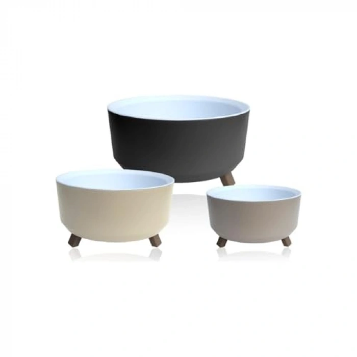 22 cm Orbita Saksı, 2,25 Litre Kapasiteli Delikli Süzgeçli Tasarım